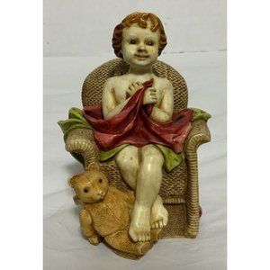 Vintage Harmony Kingdom Angelique “Joyeaux” Trinket Box Figurine